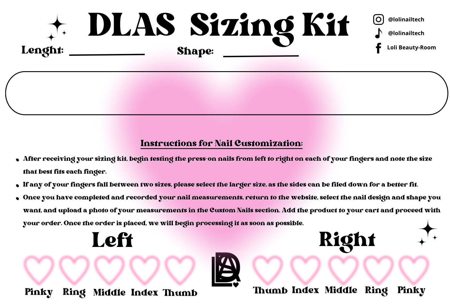 DLAS Sizing Kit